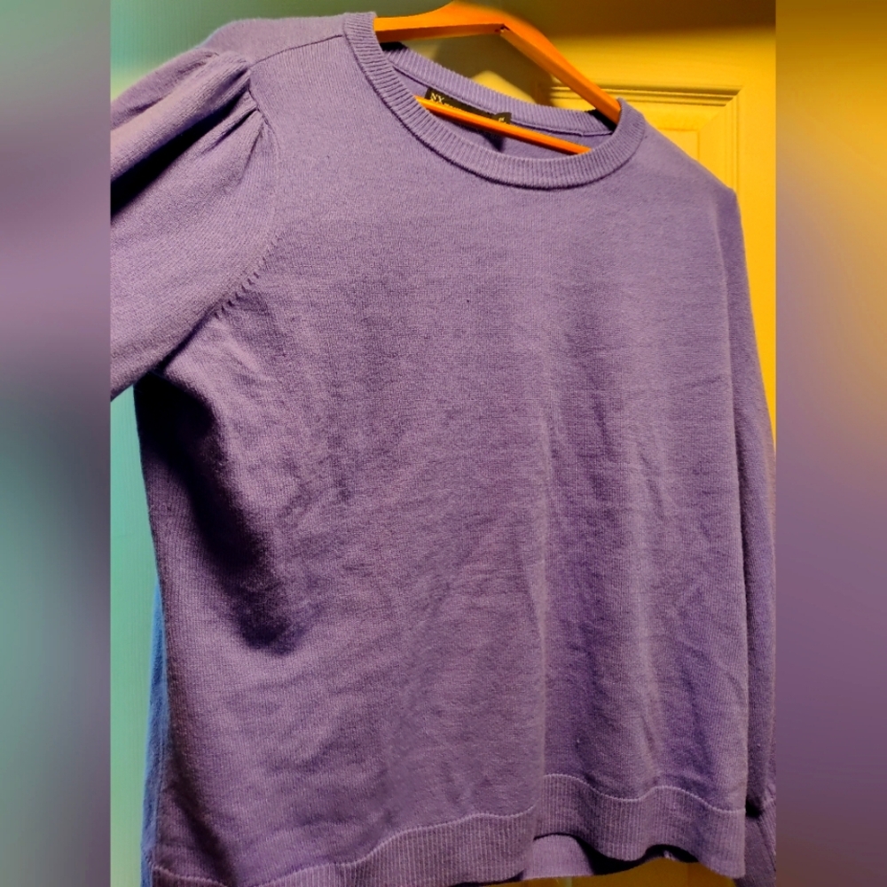 New York & Co purple sweater